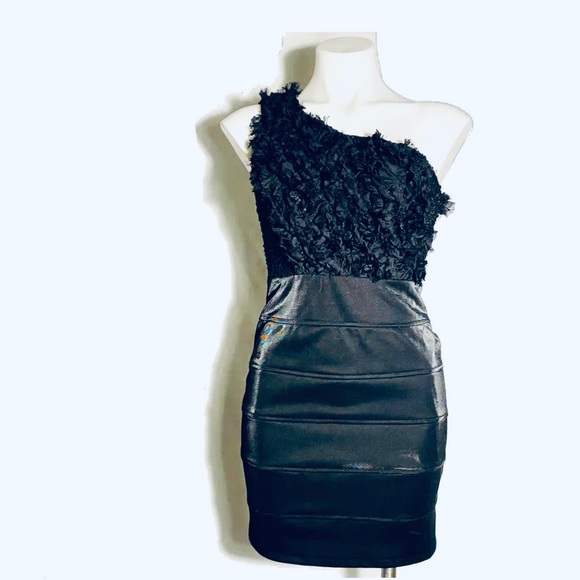 Arden B one shoulder ruffle sequin mini dress - Picture 7 of 17